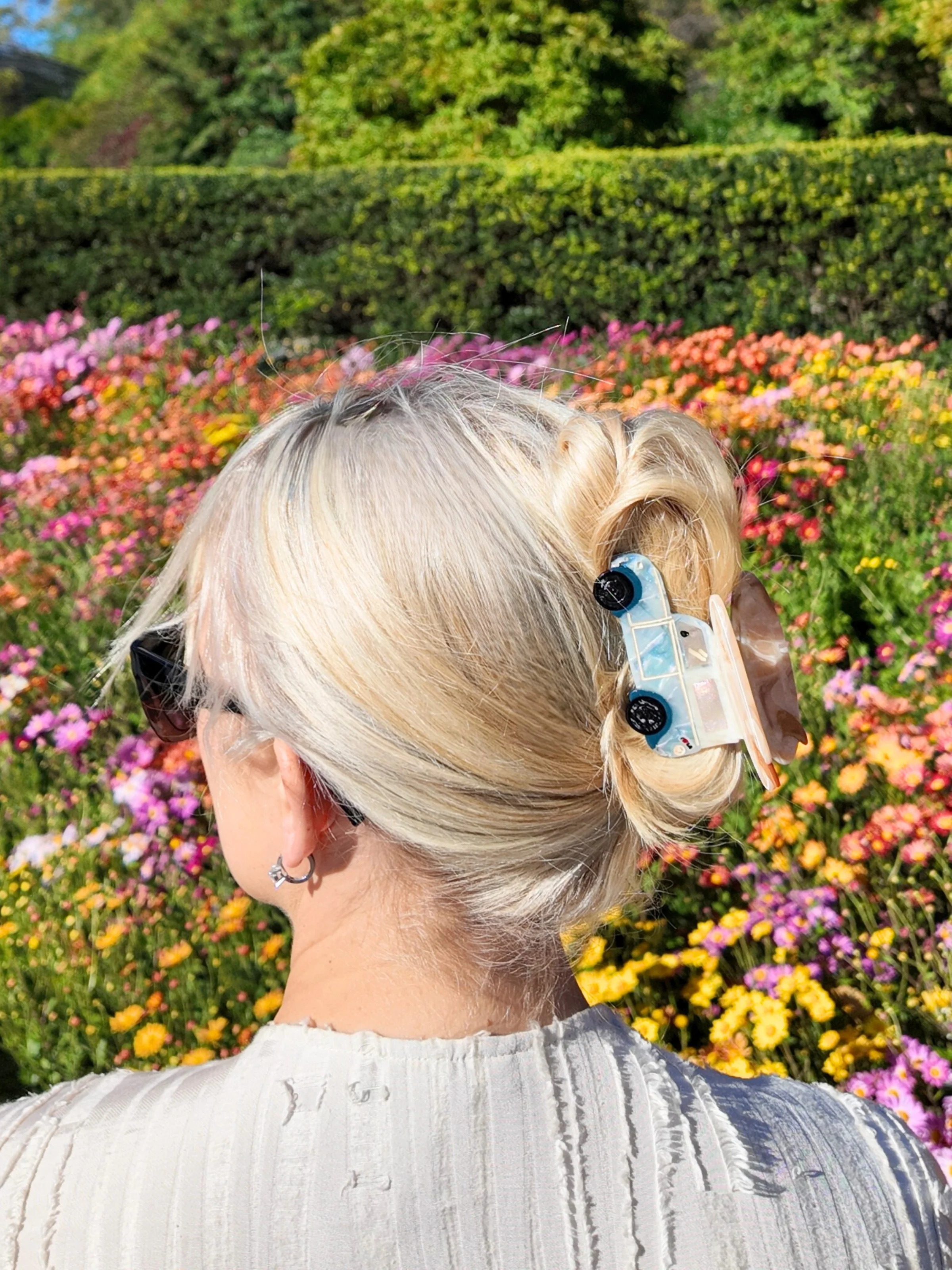 Hand-Painted Vintage Surf Car Claw Clip | Eco-Friendly - Image 2