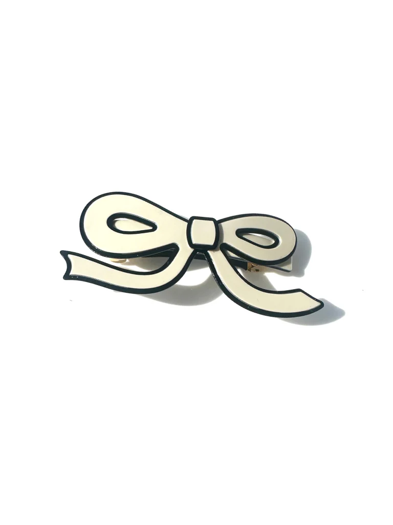 Handmade Acetate Bow French Barrette Clip | Eco-Friendly - Image 5