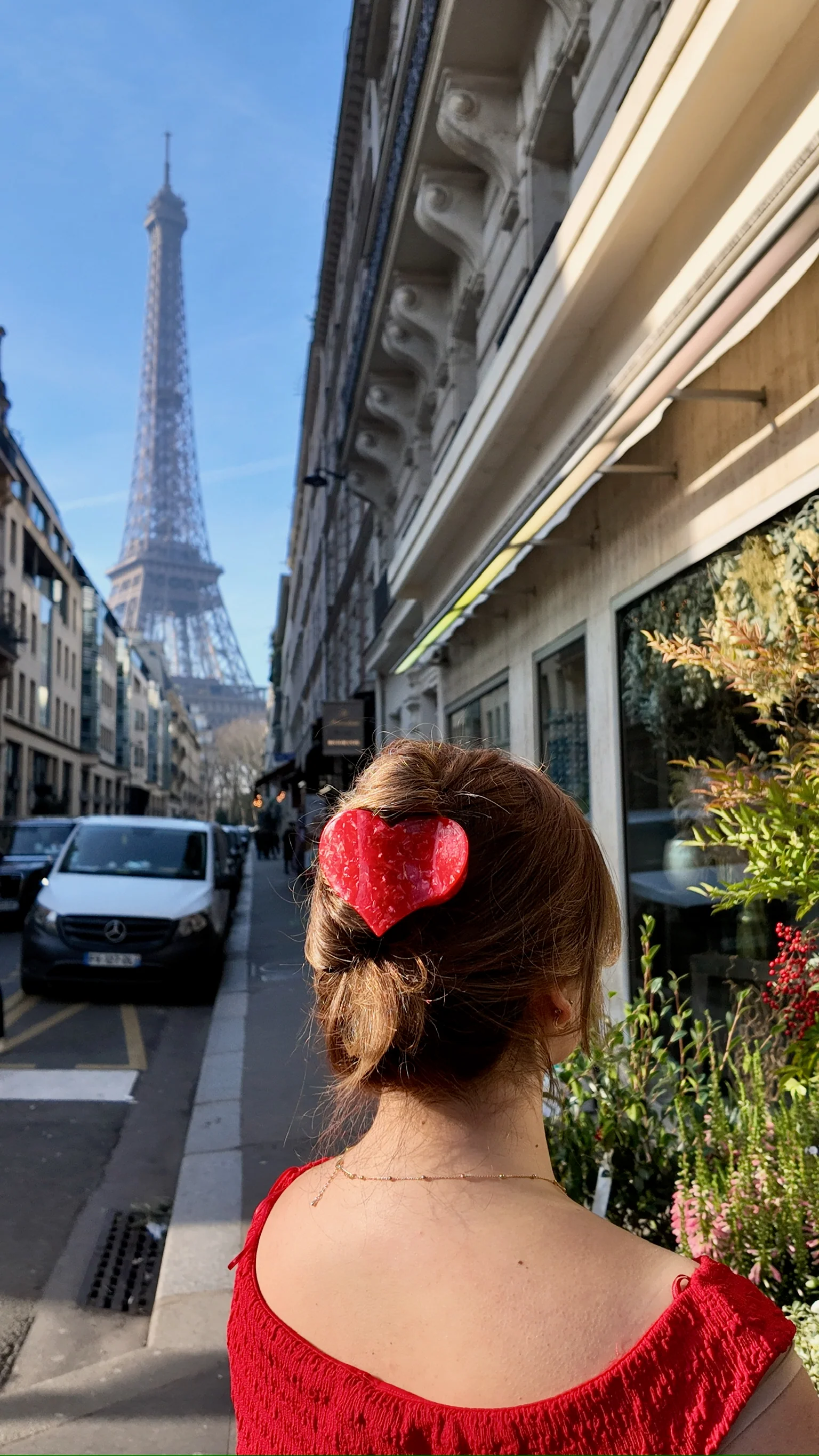 Handmade Heart Lay Down Claw Clip | Eco-Friendly - Image 2