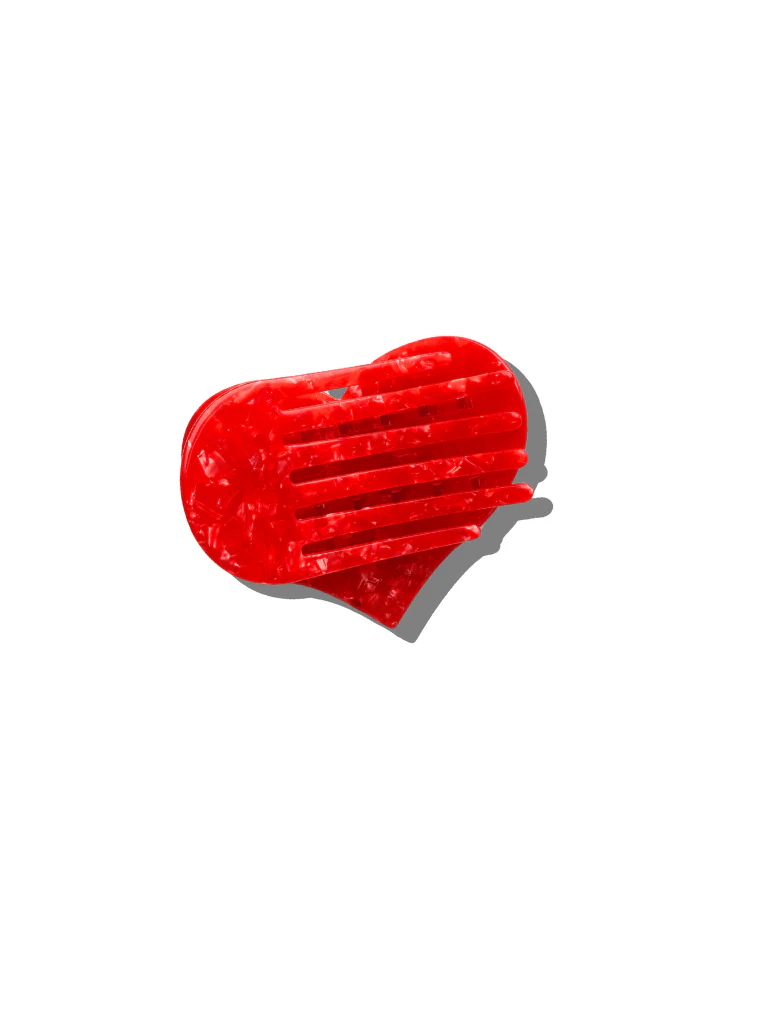 Handmade Heart Lay Down Claw Clip | Eco-Friendly - Image 3