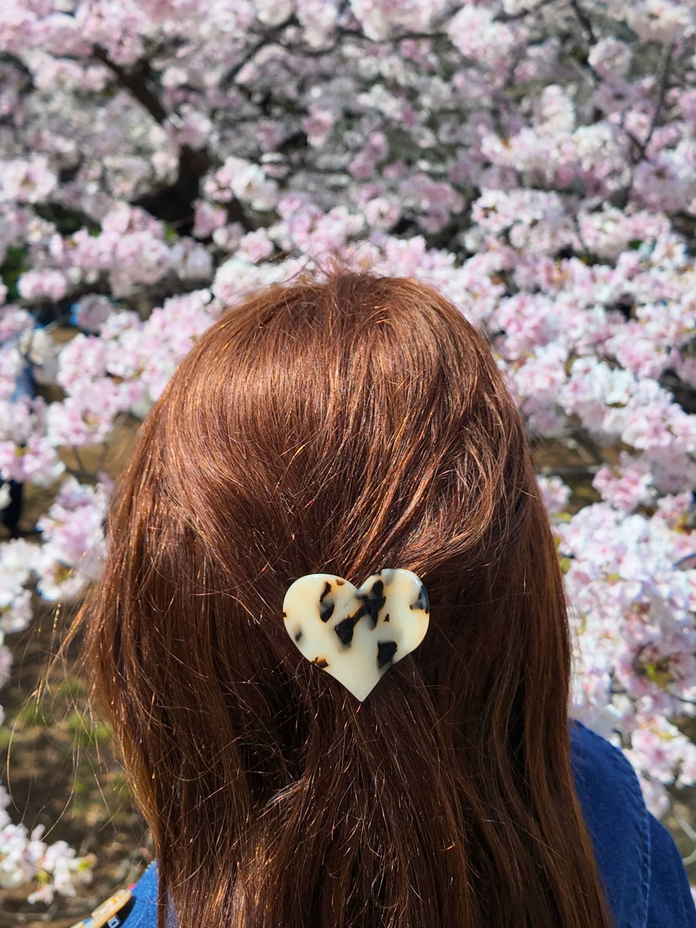 Handmade Mini Heart Lay Down Claw Clip | Eco-Friendly - Image 3