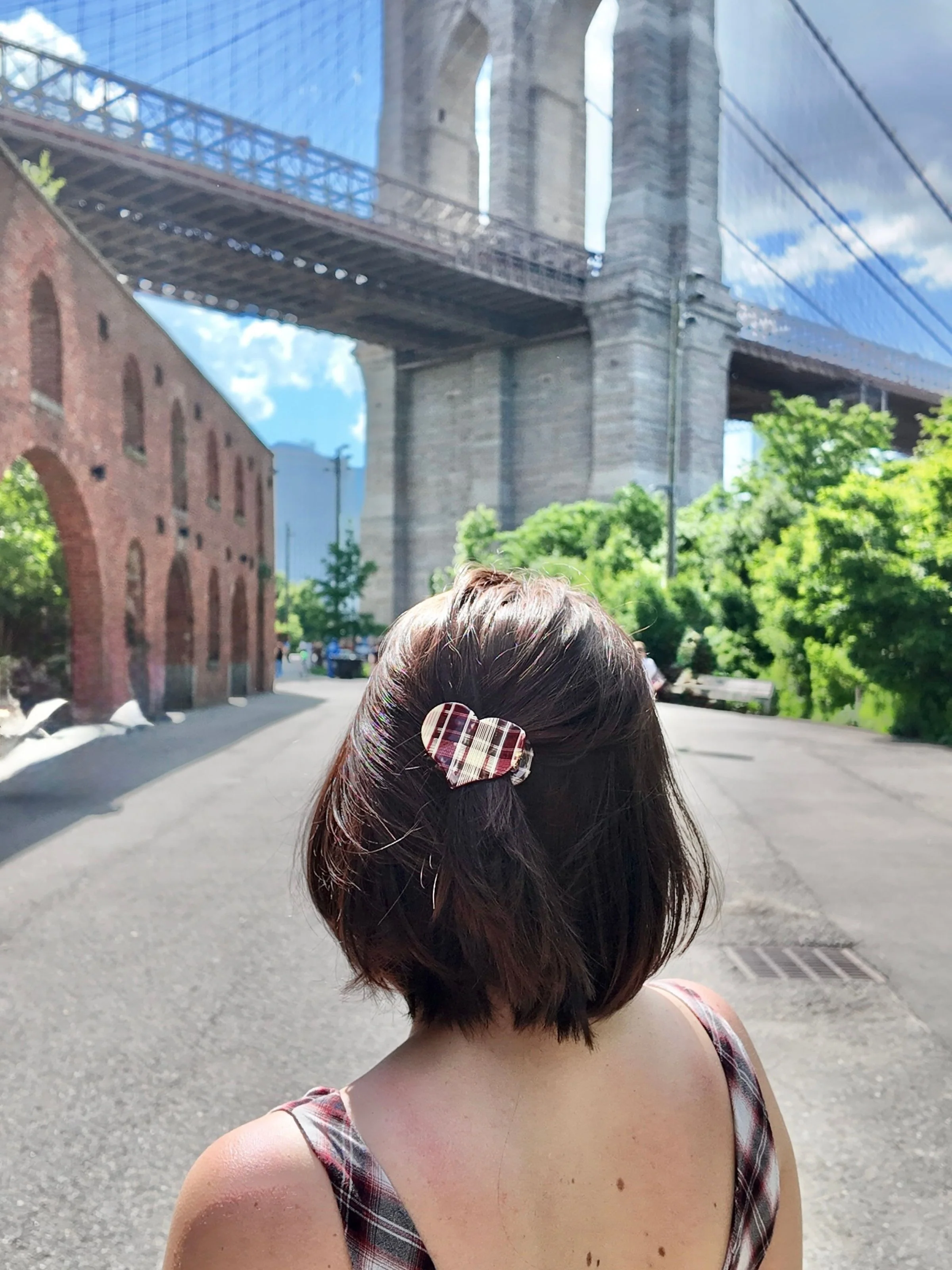 Handmade Mini Heart Lay Down Claw Clip | Eco-Friendly - Image 8
