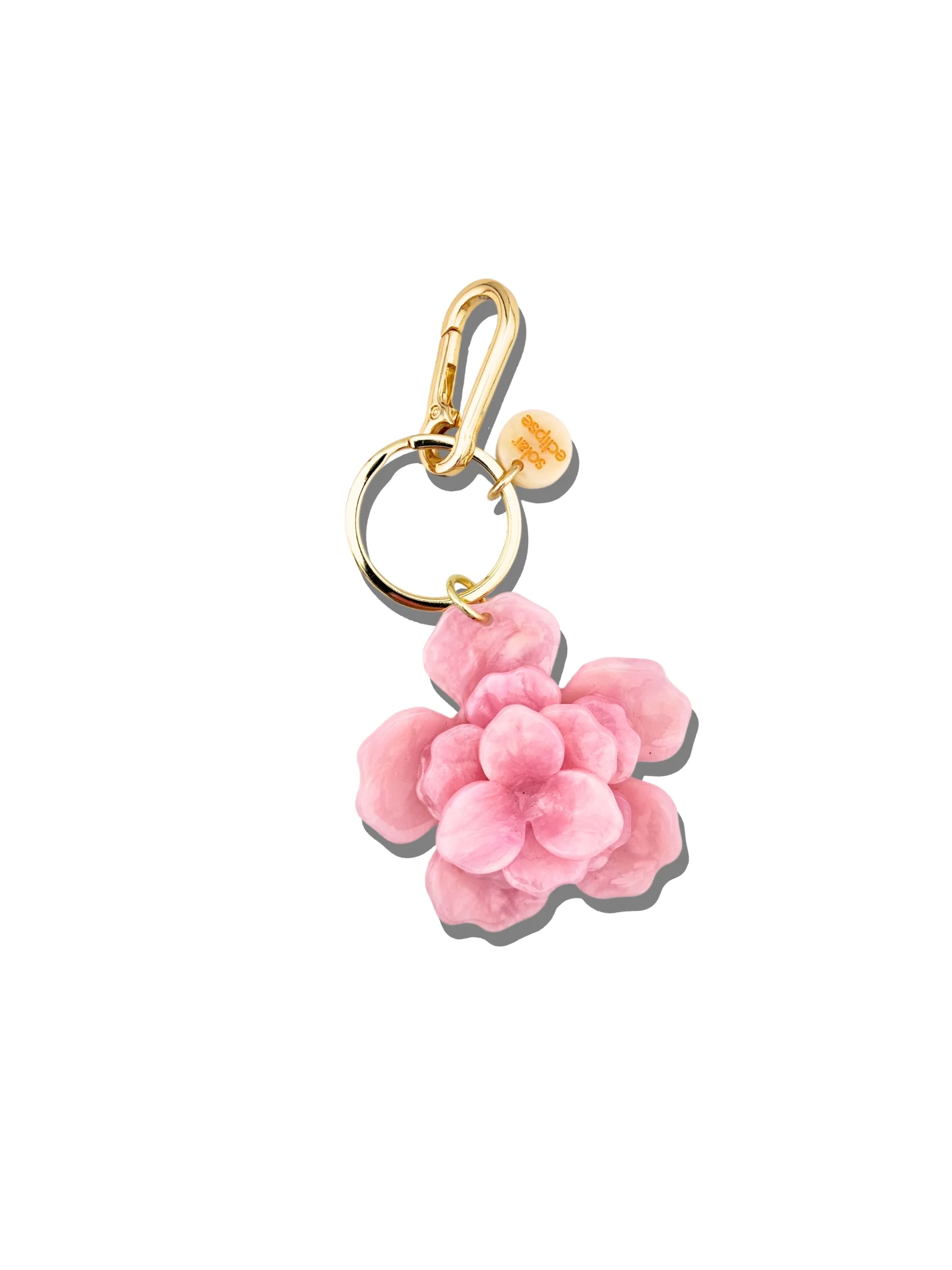 Handmade Origami Gardenia Flower Bag Charm + Keychain - Image 6