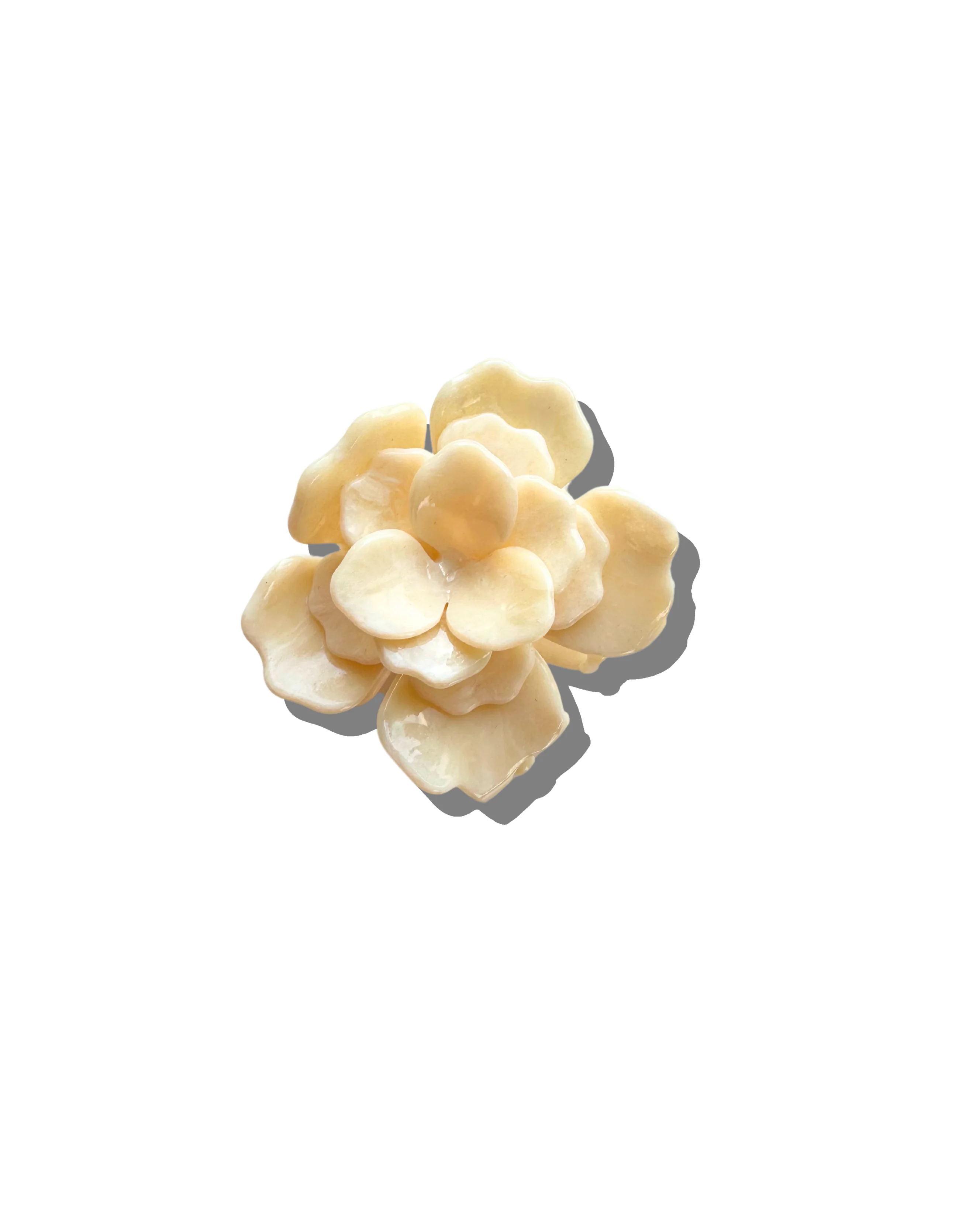Handmade Origami Gardenia Flower Claw Hair Clip - Image 3