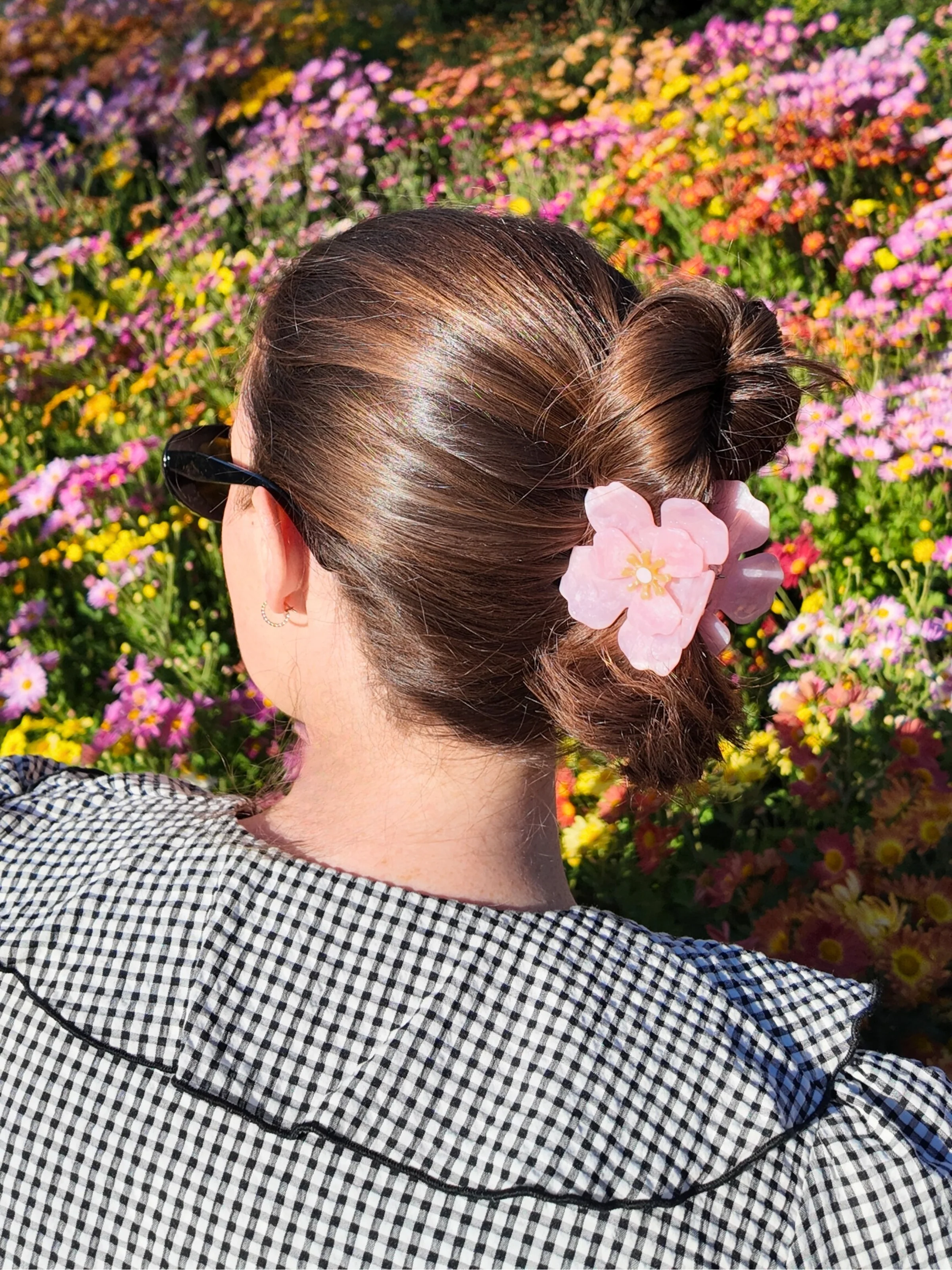 Handmade Origami Iceland Poppy Flower Claw Hair Clip - Image 3